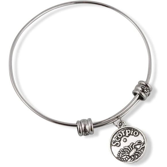 Scorpio Horoscope Astrology Fancy Bangle - Picture 1 of 4